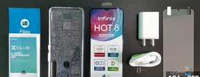 فتح علبة هاتف Infinix Hot 8
