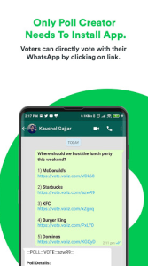 تحميل تطبيق Voliz – Poll on Whatsapp لعمل إستطلاع رأي علي واتساب للأندرويد والأيفون